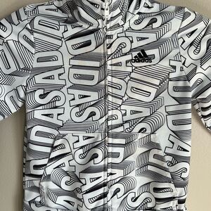 Adidas Monochrome Graphic Zip-Up